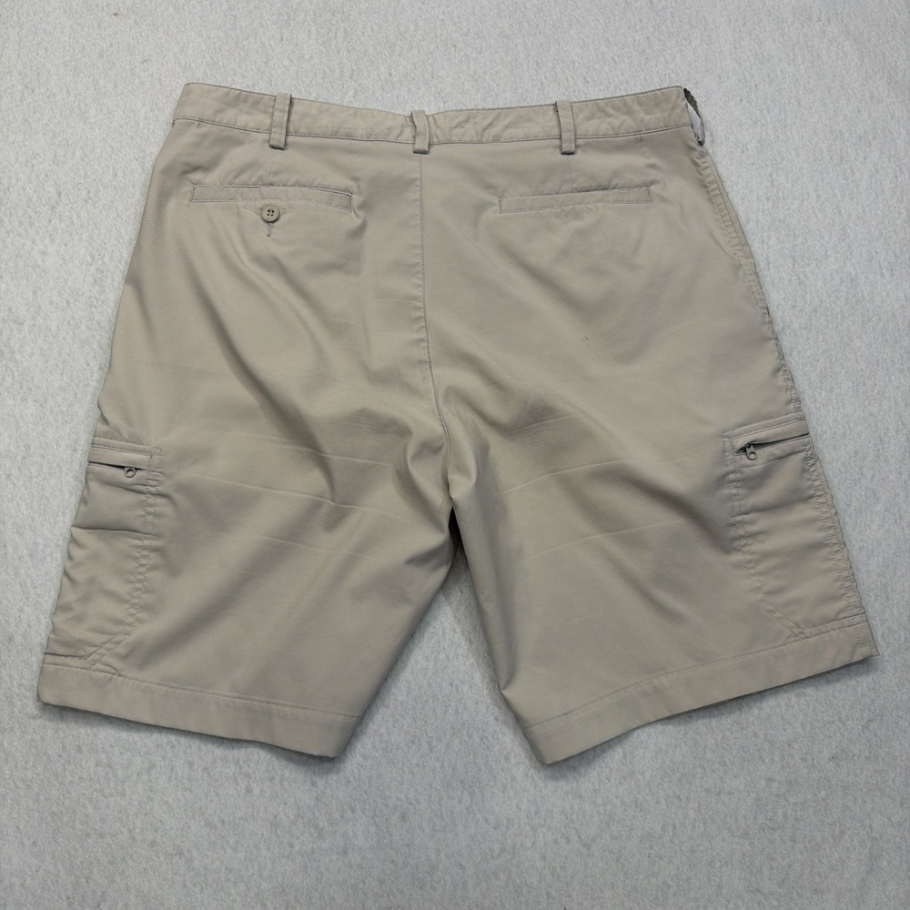 Nike Golf Mens Cargo Shorts Sz 36 Dri-Fit Style 401501-010 cream Stretch Poly - Picture 12 of 16